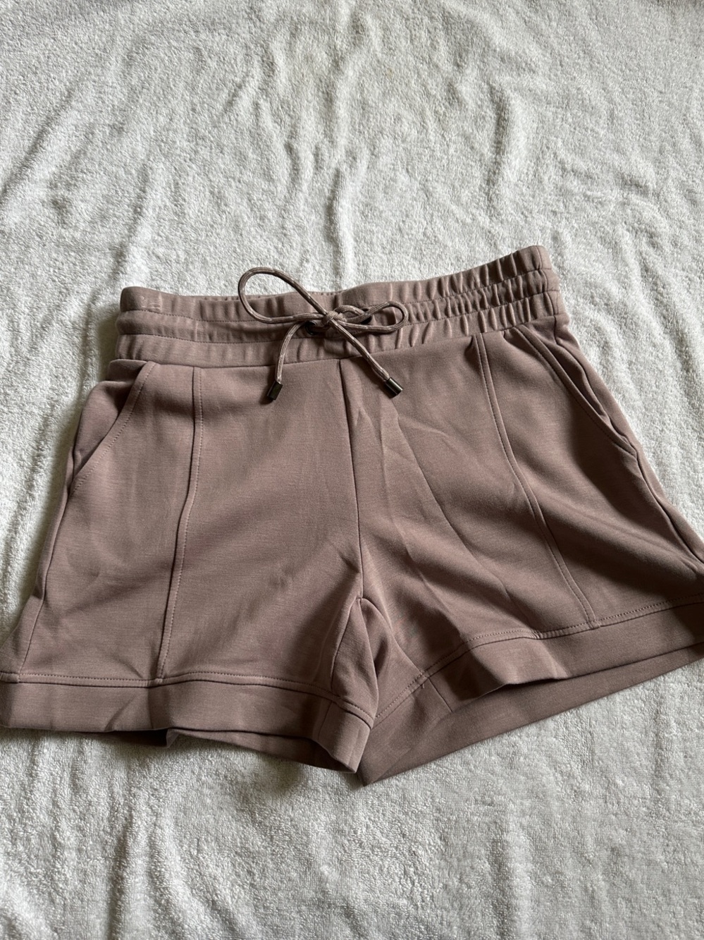 Cable & Gauge Juniors Mauve Two-Piece Zip Front Hoodie and Short Set Size S - Picture 7 of 10
